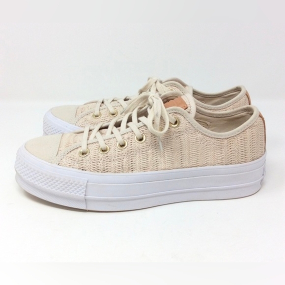 CONVERSE CHUCK TAYLOR ALL STAR Lift Ox 'Driftwood' Women's Size 6 - Picture 3 of 7